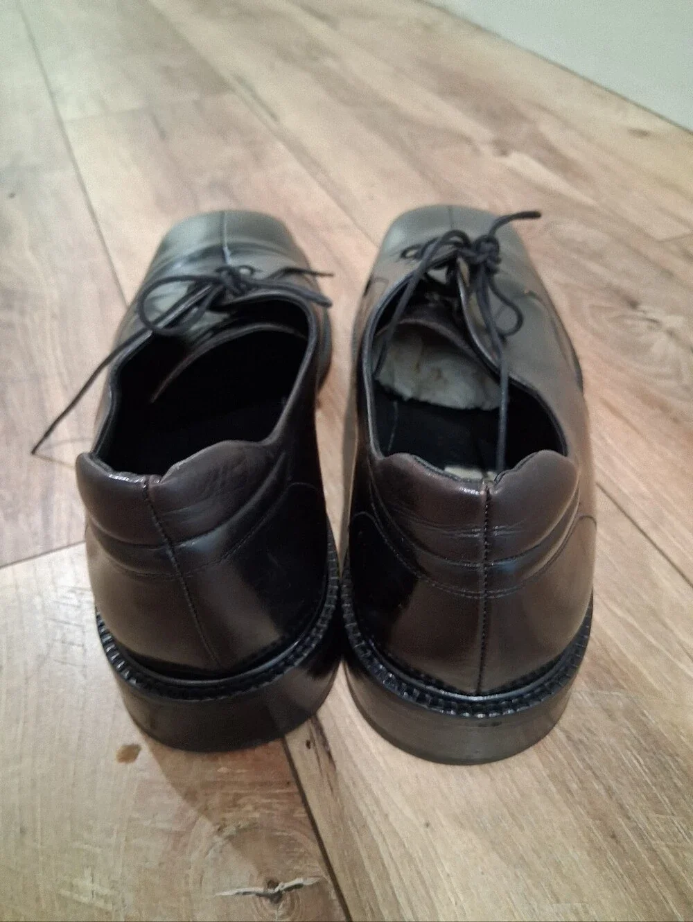 Classic Black Leather Men's Dress Shoes